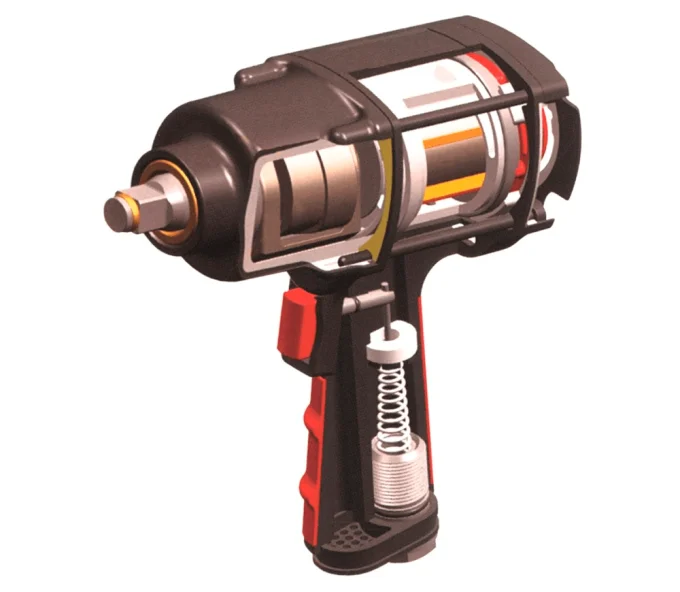 Mașină de înșurubat cu impact pneumatică YATO YT0953 1356Nm 10000rot/min-2