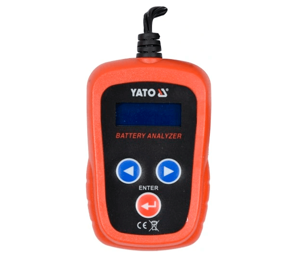 Тестер для аккумулятора автомобиля YATO YT83113 12В 200/1200A photo 2
