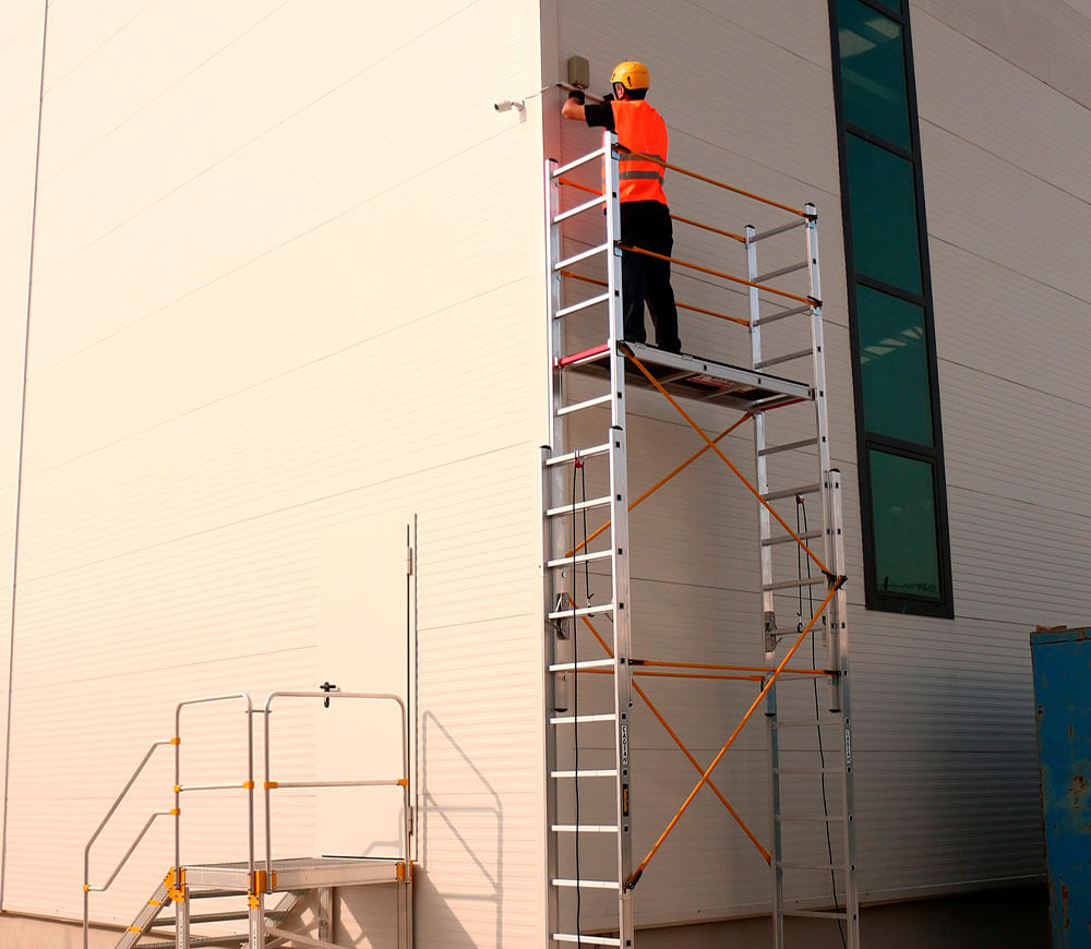 Turn mobil pentru lucrări de construcţie şi montaj CAGSAN S007 7.33m aluminiu photo 6