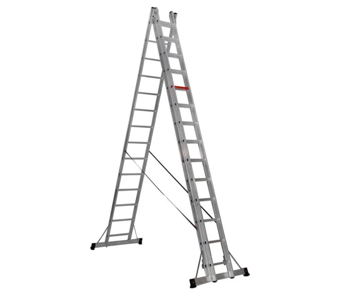 Лестница трехсекционная CAGSAN TS205 8.6m 150kg-3
