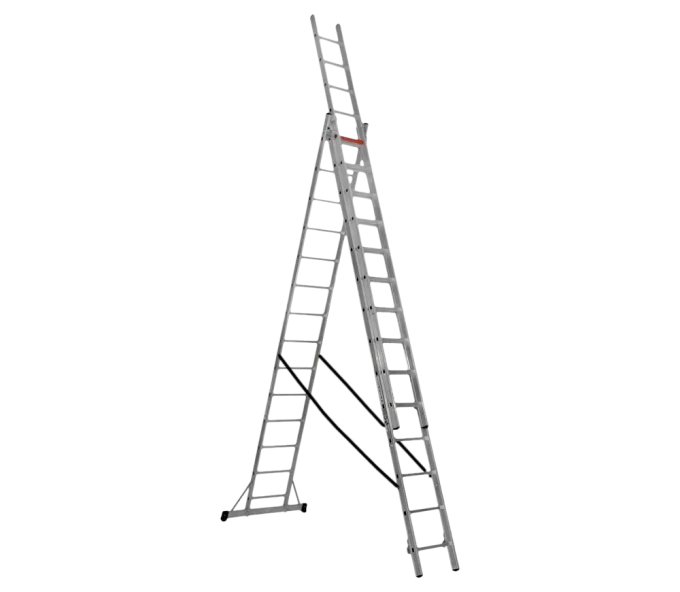 Лестница трехсекционная CAGSAN TS220 9.7m 150kg-1