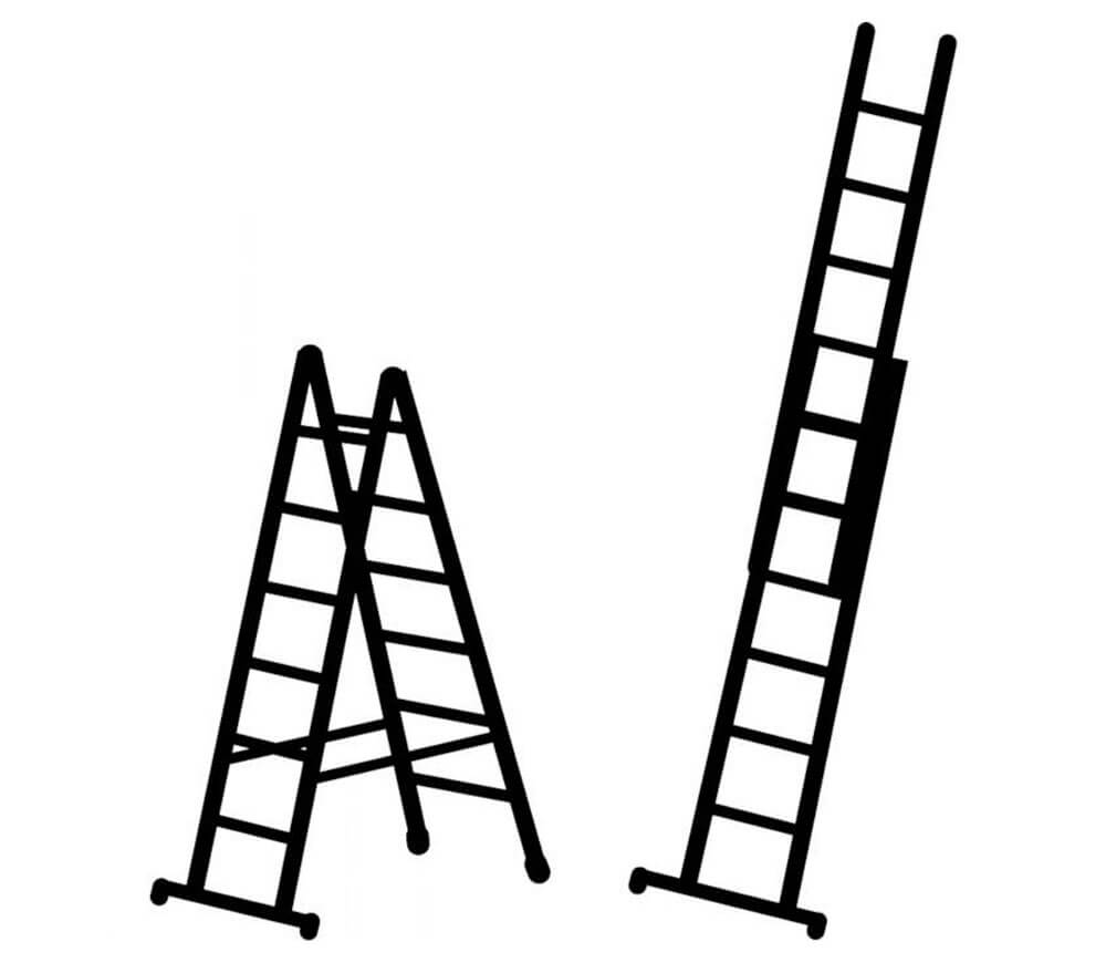 Двухсекционная лестница ZARGES Z100 49754 6.90m 150kg photo 5