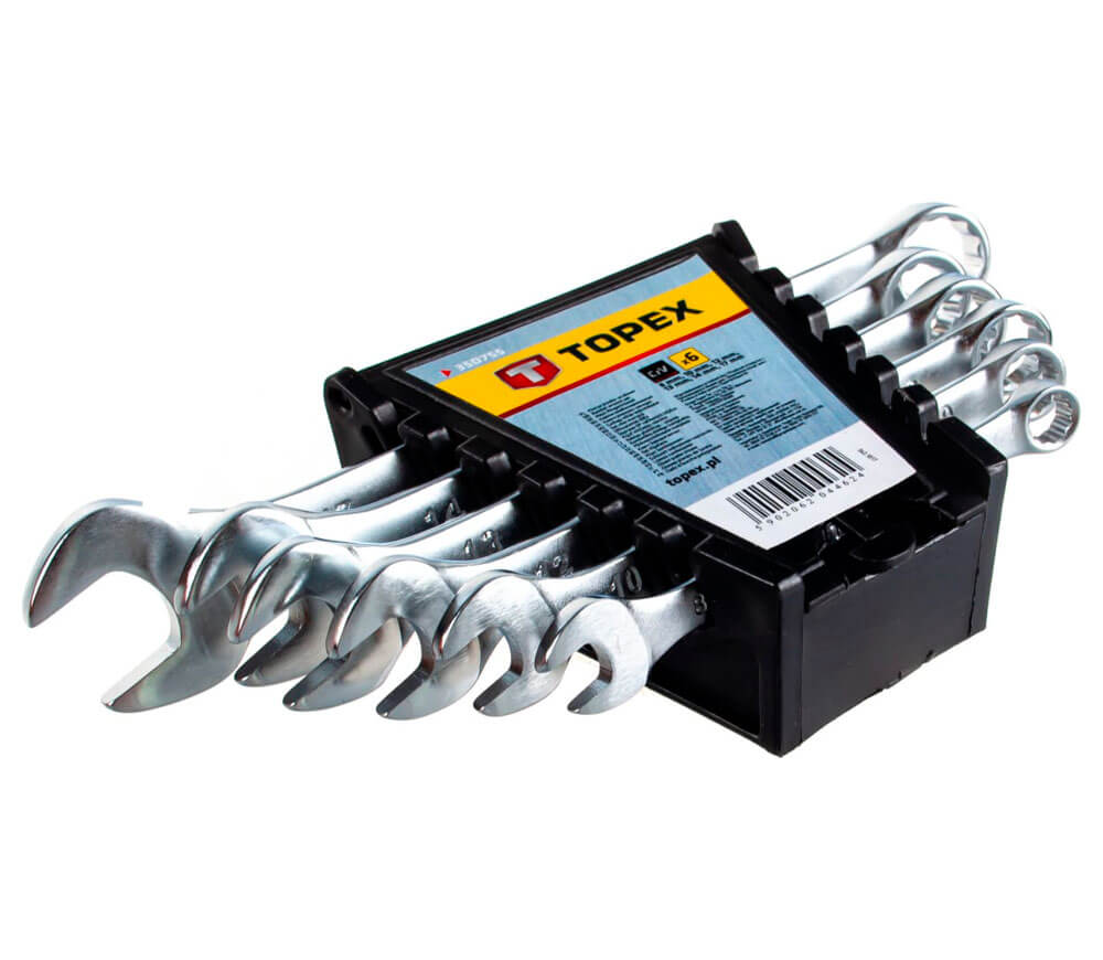 Set 6 chei combinate TOPEX 35D755 8x17mm photo 1