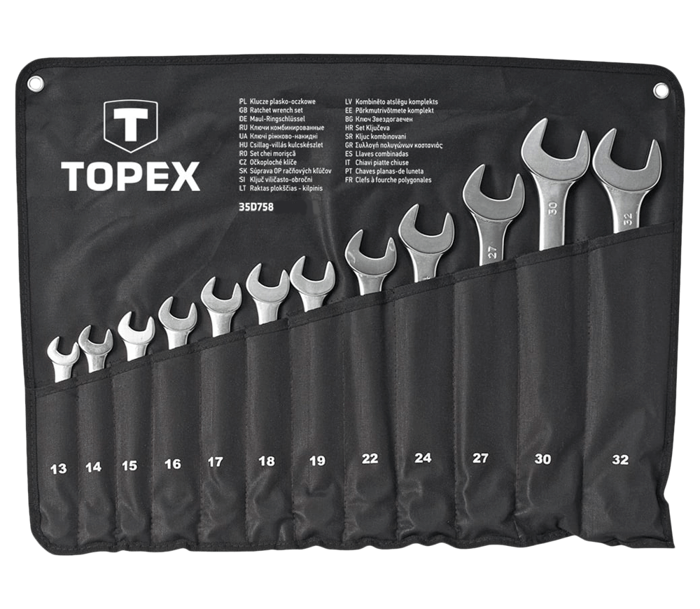 Set 12 chei combinate TOPEX 35D758 13x32mm photo