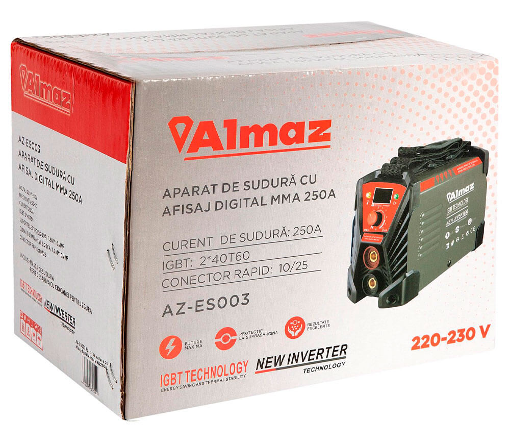 Цифровой сварочный аппарат Almaz MMA 250 250A photo 7