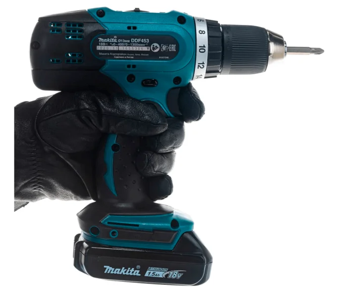 Mașină de înșurubat cu acumulator MAKITA DDF453SYX5 18V 1.5Ah-8