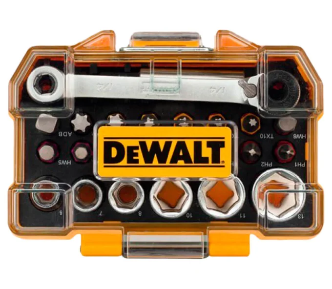 Set 24 duze tubulare și biți DEWALT DT71516 6-13mm-3