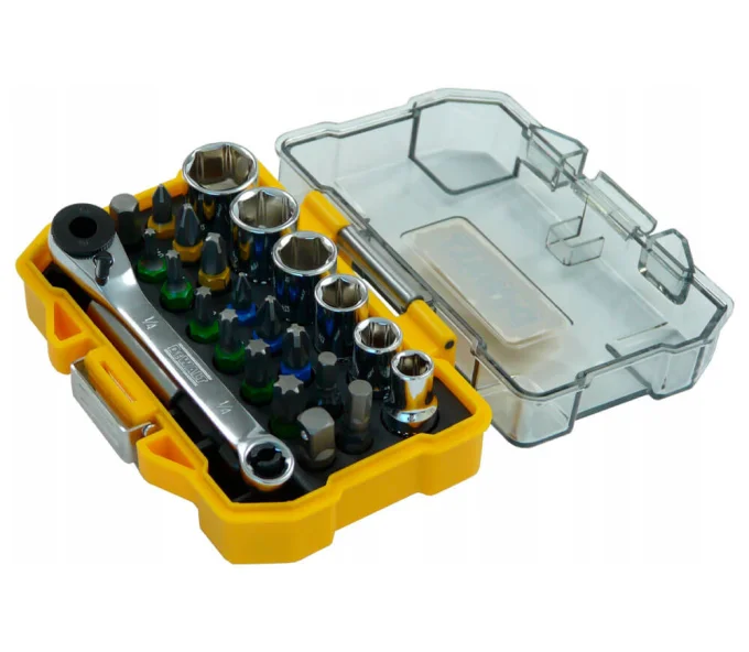 Set 24 duze tubulare și biți DEWALT DT71516 6-13mm-2