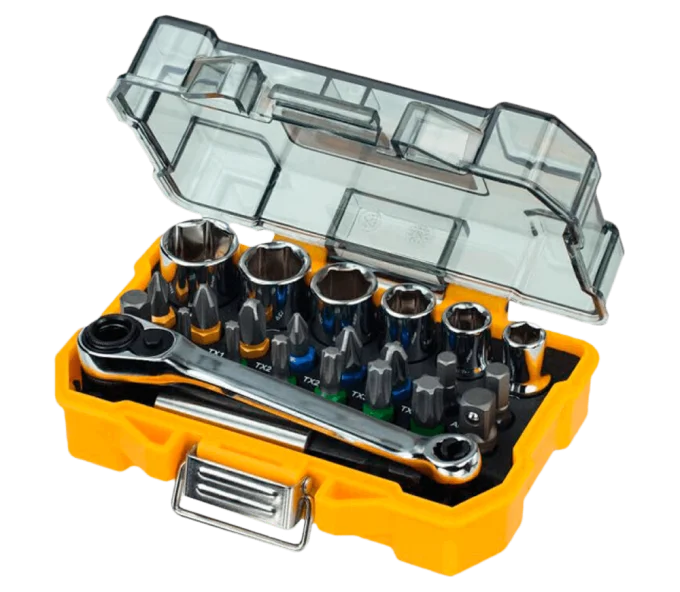 Set 24 duze tubulare și biți DEWALT DT71516 6-13mm-1