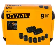 Набор 9 ударных головок DEWALT DT7507 10-27мм-6