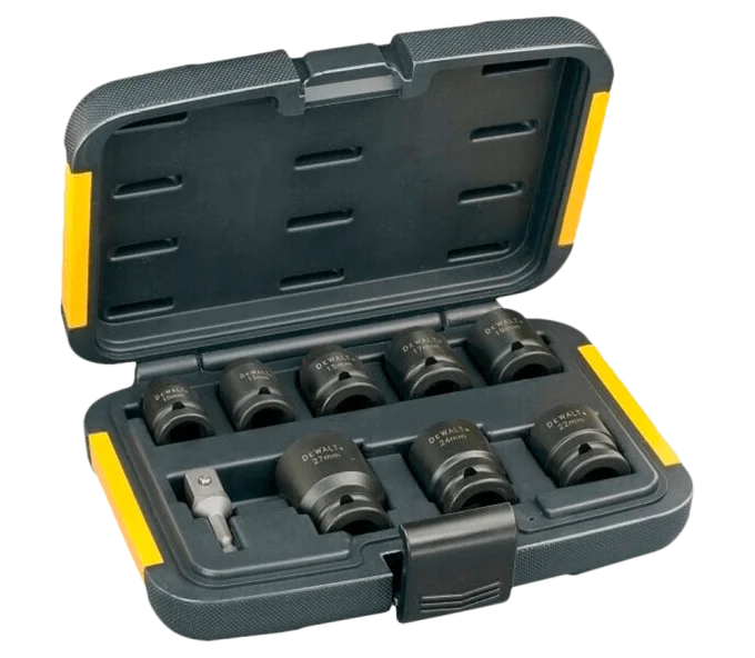 Набор 9 ударных головок DEWALT DT7507 10-27мм-1