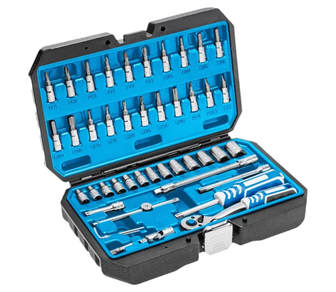 Set 46 duze tubulare și biți HOEGERT HT1R416 4-14mm-1