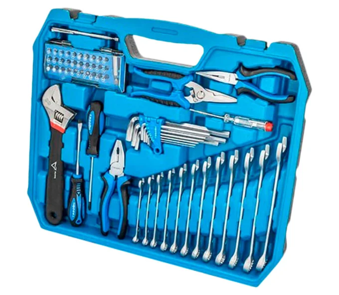 Set chei combinate, duze tubulare și biți HOEGERT HT1R439 131unit. 4-32mm 1/2-1/4-3/8"-2