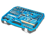 Set chei combinate, duze tubulare și biți HOEGERT HT1R439 131unit. 4-32mm 1/2-1/4-3/8"-3