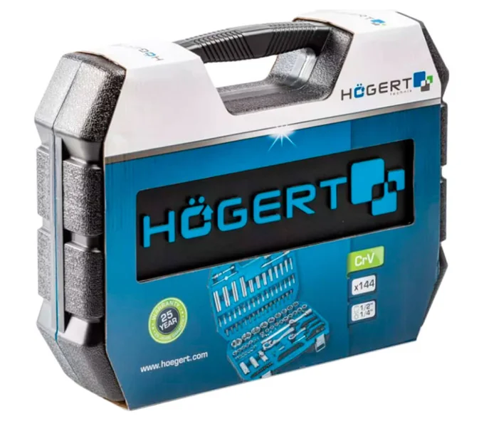 Set 144 duze tubulare și biți HOEGERT HT1R440 4-36mm-6