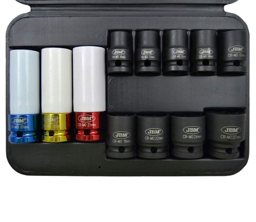 Set 12 duze tubulare de impact JBM 52343 10-27mm photo 2