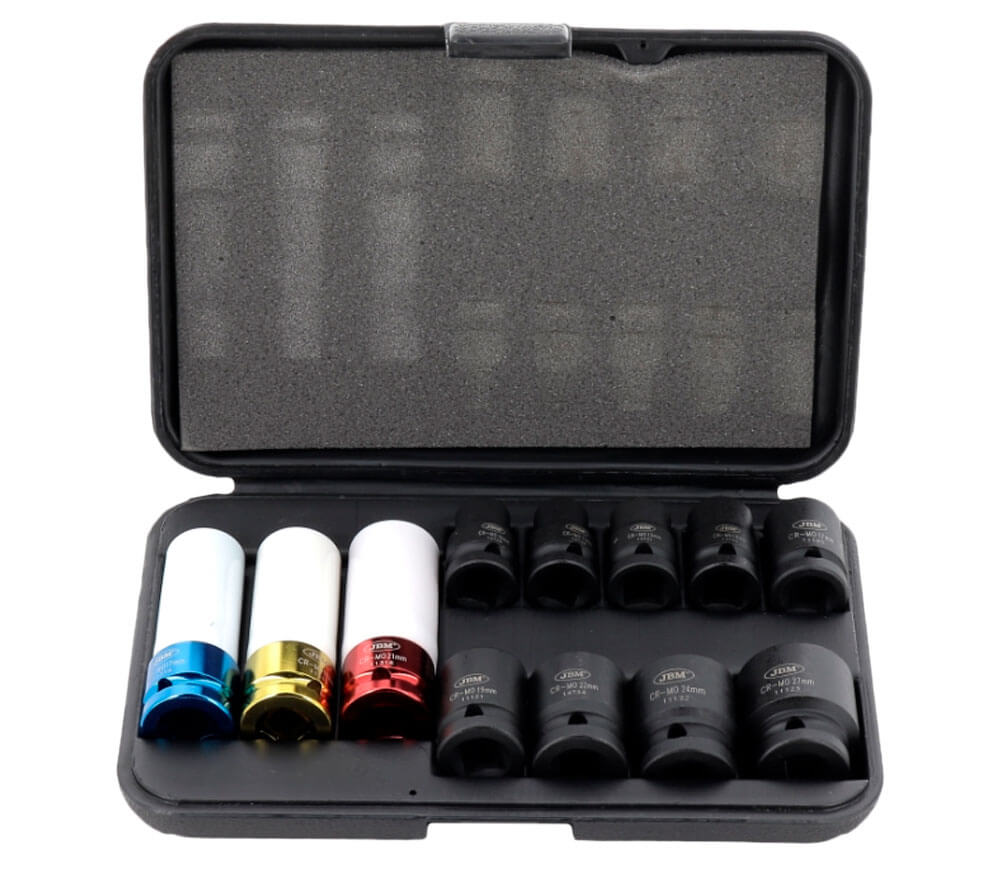 Set 12 duze tubulare de impact JBM 52343 10-27mm photo 1