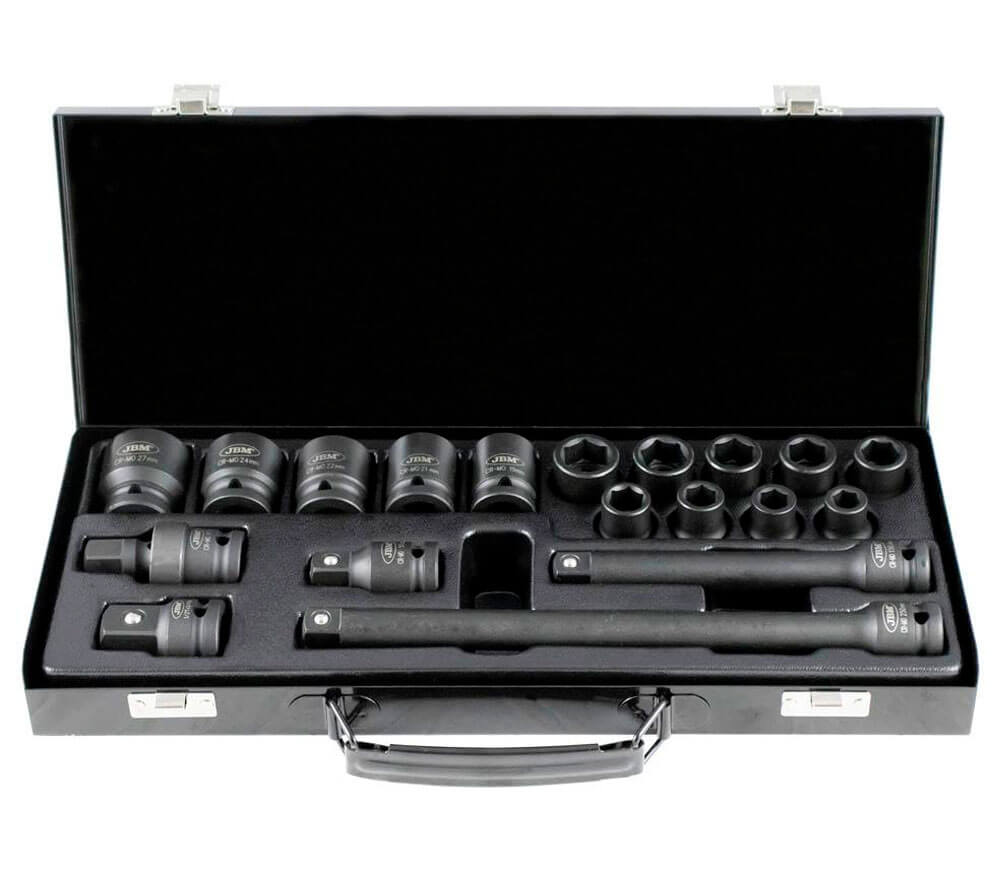 Set 19 duze tubulare de impact JBM 52345 10-27mm photo 0