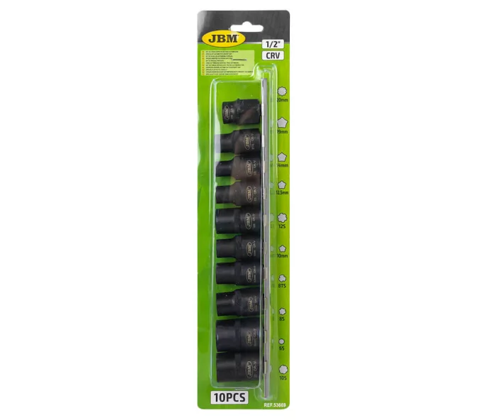 Set 10 duze tubulare de impact Toyota S JBM-53669 1/2"-4