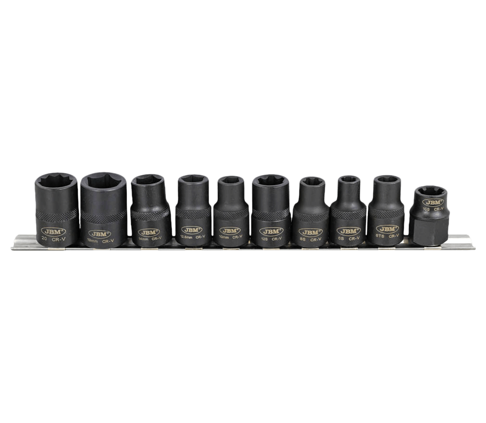Набор 10 ударных глубоких головок Toyota S JBM-53669 1/2" photo