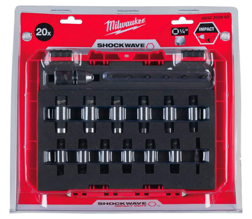 Набор 20 головки торцевые и бит MILWAUKEE 4932352862 4-13мм photo 0