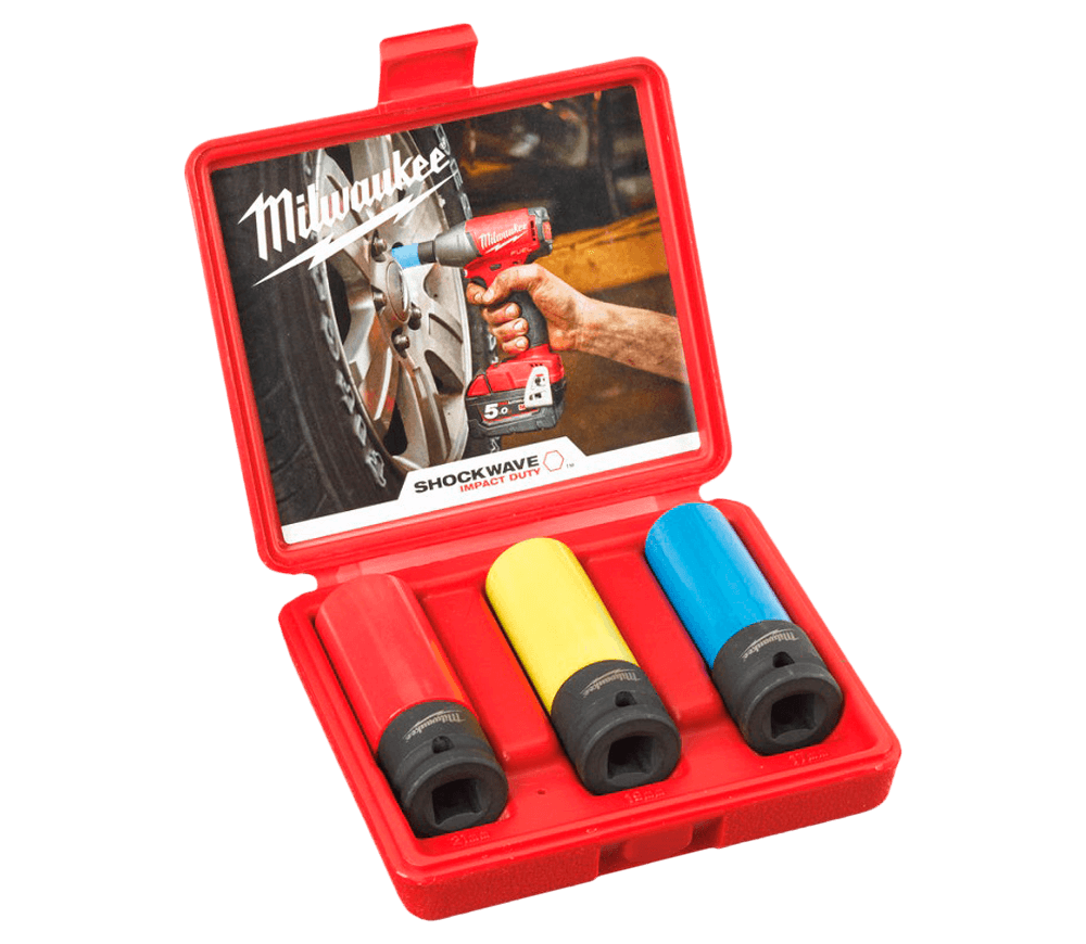 Набор 3 ударных головок MILWAUKEE 4932451568 17-21мм photo