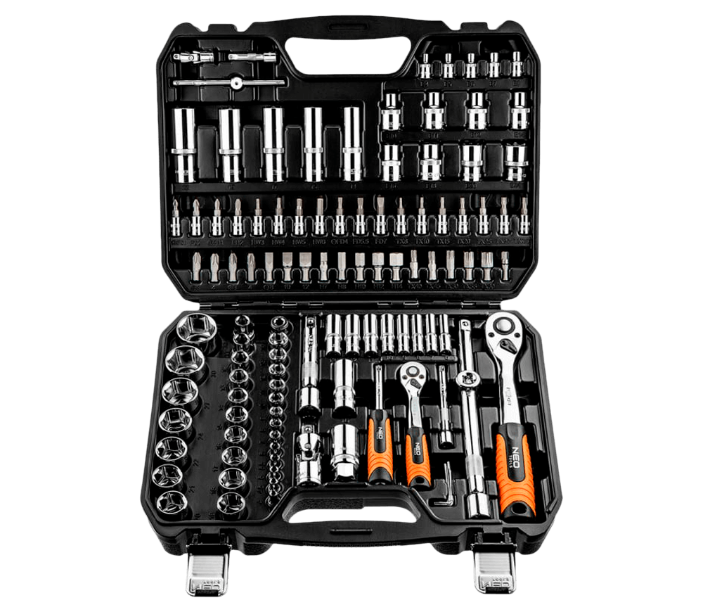 Set 108 duze tubulare si biți NEO TOOLS 08-666 4-32mm photo
