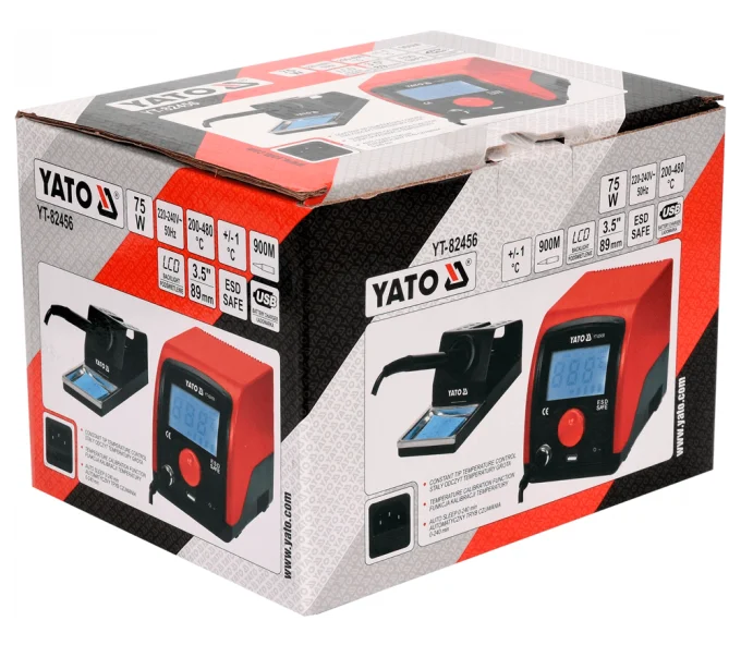 Паяльная станция с контролем температуры YATO YT82456 75вт 480°C 220 - 240 В-3