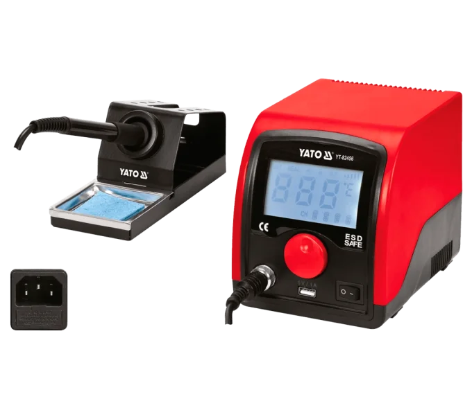 Паяльная станция с контролем температуры YATO YT82456 75вт 480°C 220 - 240 В-4