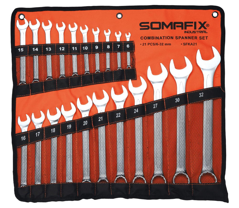 Набор 21 комбинированных ключей SOMAFIX SFKA21 6x32мм photo