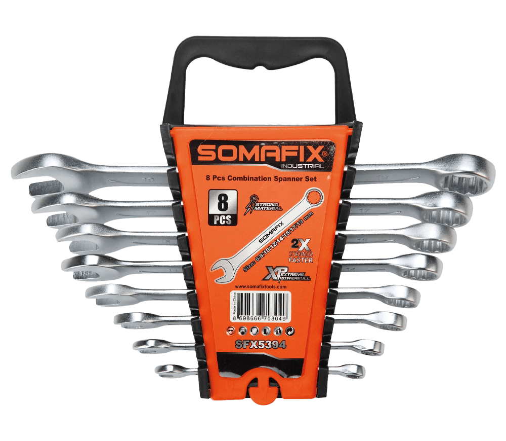 Набор 8 комбинированных ключей SOMAFIX SFX5394 6x19мм photo