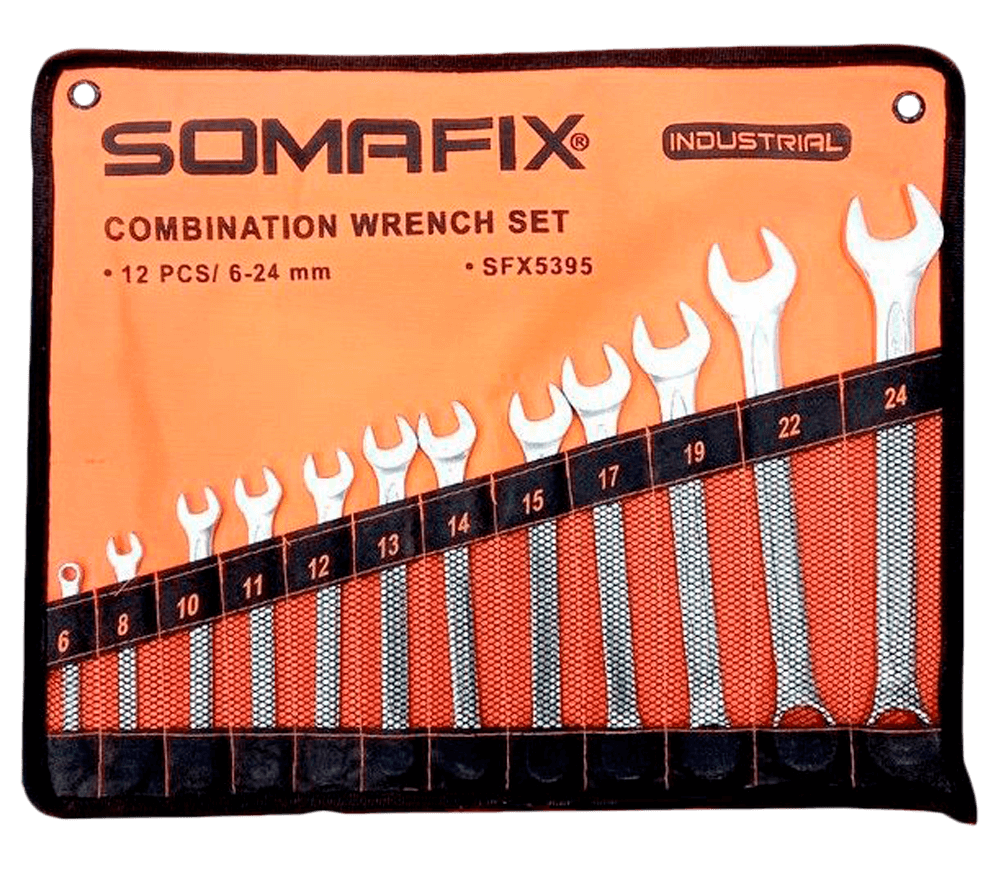 Набор 12 комбинированных ключей SOMAFIX SFX5395 6x24мм photo