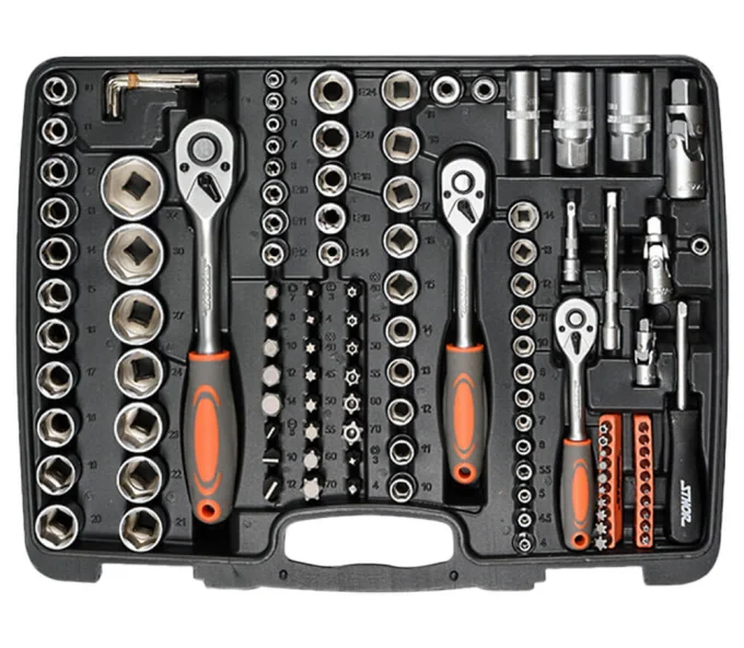 Set 173 duze tubulare și biți STHOR STH58688 4-32mm-2