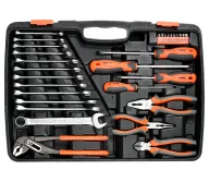 Set chei combinate, duze tubulare și biți STHOR STH58690 122unit. 4-32mm 1/2-1/4"-3