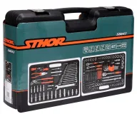 Set chei combinate, duze tubulare și biți STHOR STH58693 225unit. 4-32mm 1/2-1/4-3/8"-4
