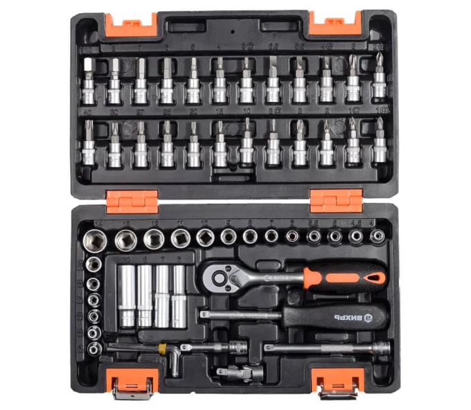 Set 57 duze tubulare și biți VIHRI 73672 4-14mm-2