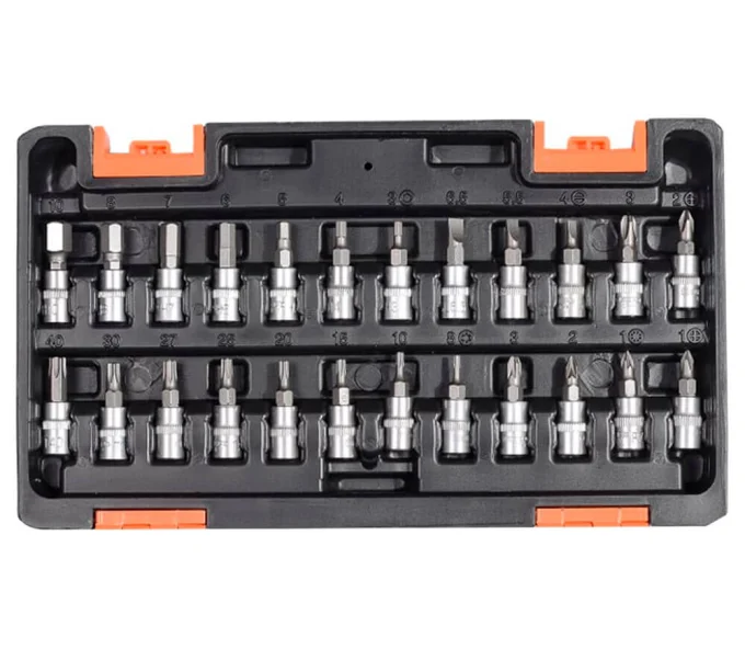 Set 57 duze tubulare și biți VIHRI 73672 4-14mm-5