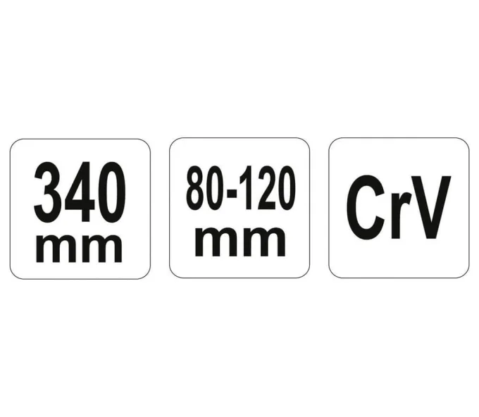 Cheie reglabilă pivotantă YATO YT01673 80-120mm 340mm-4