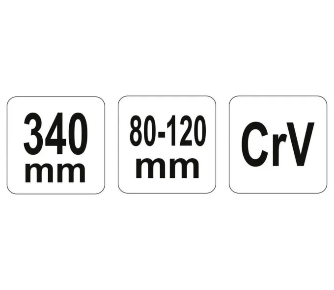Cheie reglabilă pivotantă YATO YT01678 80-120mm 340mm-3