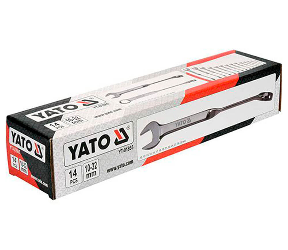 Набор 14 комбинированных ключей YATO YT01865 10x32мм photo 3