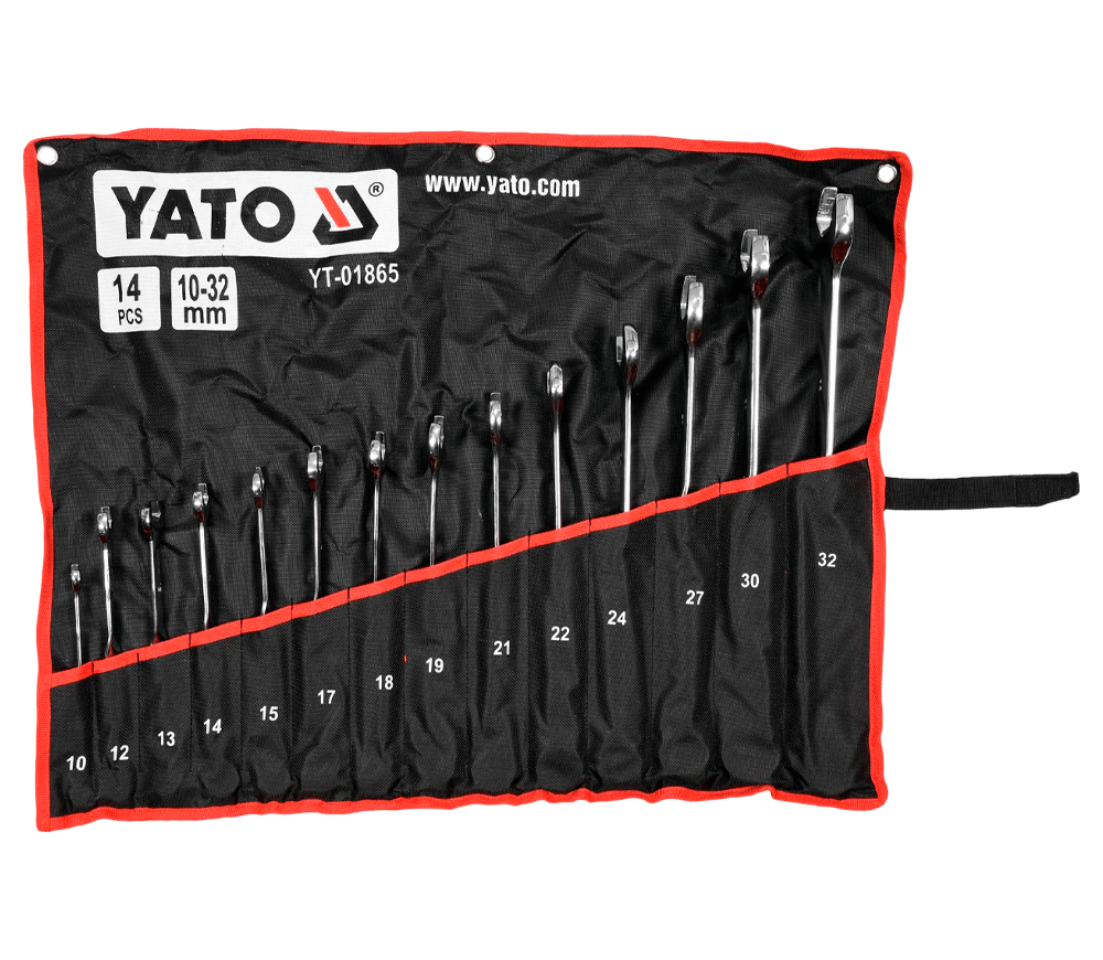 Набор 14 комбинированных ключей YATO YT01865 10x32мм photo