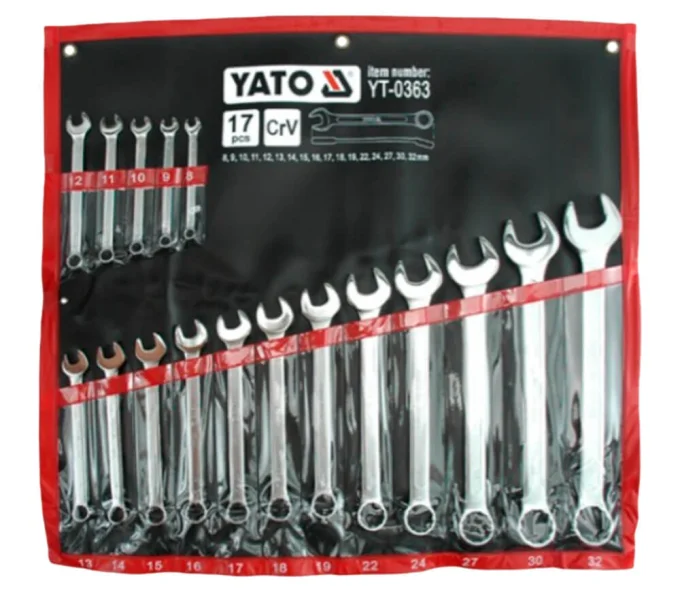 Набор 17 комбинированных ключей YATO YT0363 8x32мм-1