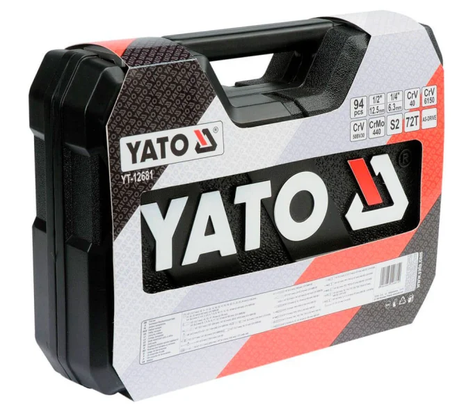 Набор 94 головки торцевые и бит YATO YT12681 10-32мм-3