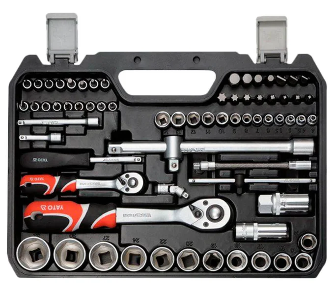 Set chei combinate, duze tubulare și biți YATO YT12691 82unit. 6-32 1/2-1/4"-2