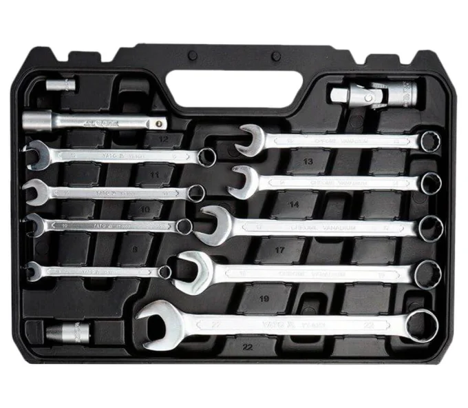 Set chei combinate, duze tubulare și biți YATO YT12691 82unit. 6-32 1/2-1/4"-3