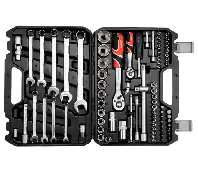 Set chei combinate, duze tubulare și biți YATO YT12691 82unit. 6-32 1/2-1/4"-1