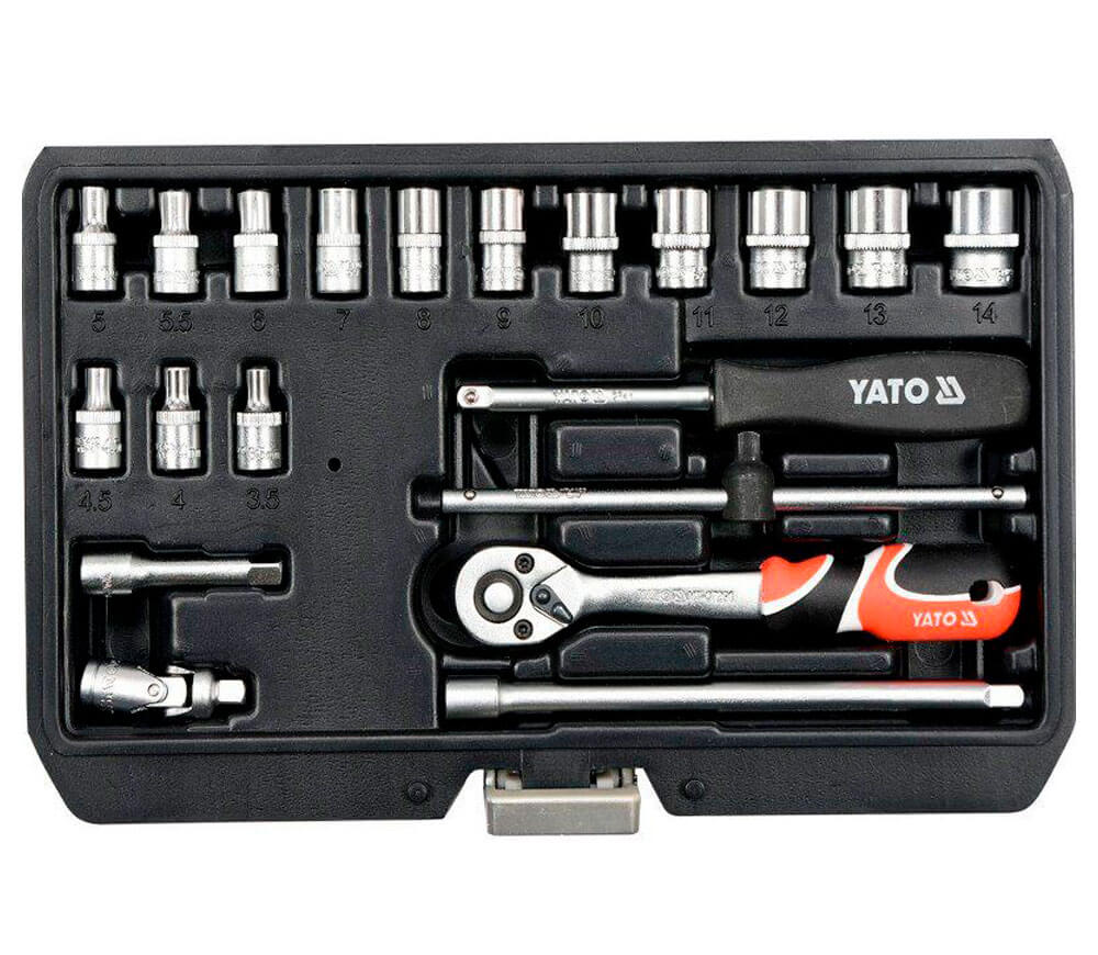 Набор 20 головки торцевые YATO YT14491 3.5-14мм photo 0