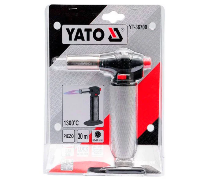 Газовая горелка с пьезоподжигом YATO YT36700 1300°C-4