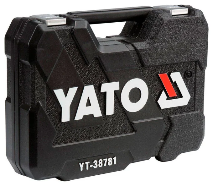 Set chei combinate, duze tubulare și biți YATO YT38781 77unit. 4-32mm 1/2-1/4"-4