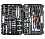 Set chei combinate, duze tubulare și biți YATO YT38811 150unit. 4-32mm 1/2-1/4-3/8"-2